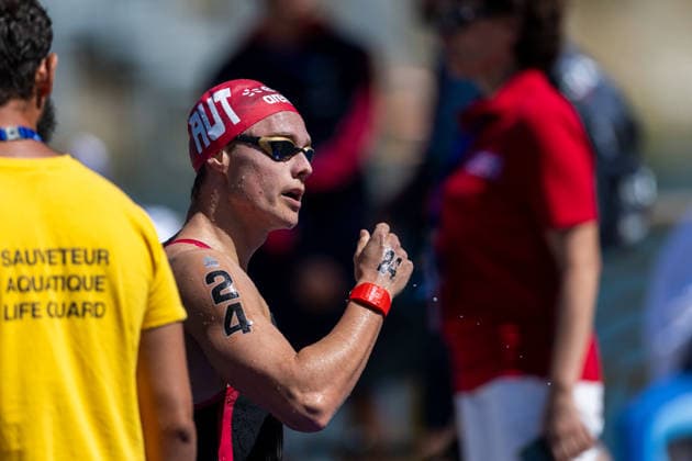 SWIMMING - EAC 2026 PARIS,FRANCE,07.AUG.26 - SWIMMING - European Aquatics Championships Paris 2026, open water, 3km knock out,men. Image shows Luca Karl (AUT).  GEPAxpictures xPhilippxBrem