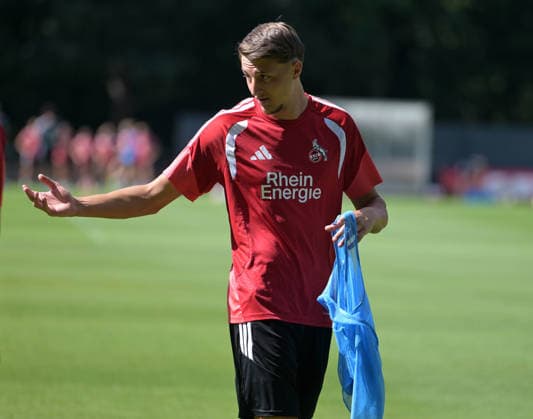 07.08.2026, xophax, Fussball 1.Bundesliga, 1.FC Koeln Training auf Platz 7 am Geissbockheim . Training U21, U 21 . Malek El Mala ( 1.FC Köln ) Kitzbühel *** August 7, 2026, xophax, Soccer, Bundesliga 1, 1. FC Köln Training on Field 7 at Geissbockheim, U21 Training, Malek El Mala, 1. FC Köln, Kitzbühel