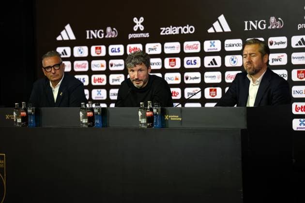 TUBIZE - The new Red Devils national coach Mark van Bommel during the presentation at the Proximus Basecamp. The 49-year-old Dutchman is the successor to Frenchman Rudi Garcia. Van Bommel signs a contract through the 2028 European Championship, EM, Europameisterschaft PIETER STAM DE JONGE ANP xVIxANPxSportx xxANPxIVx 565032091 originalFilename: 565032091.jpg