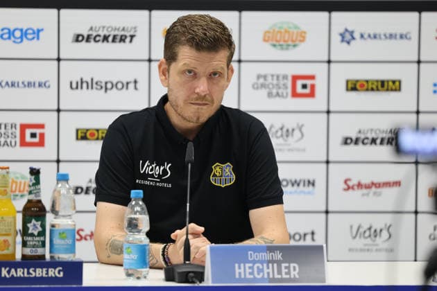 07.08.2026, Fussball, Herren, 3. Liga, Saison 2026 2027, Pressekonferenz vor dem 1. Spieltag, 1. FC Saarbrücken, Pressesprecher Dominik Hechler (1. FC Saarbrücken) Saarbrücken Ludwigsparkstadion Saarland Deutschland (DEU) *** August 7, 2026, Soccer, Men s, 3rd Division, 2026–2027 season, press conference ahead of Matchday 1, 1 FC Saarbrücken, press officer Dominik Hechler, 1 FC Saarbrücken, Saarbrücken, Ludwigsparkstadion, Saarland, Germany, DEU Copyright: xSebastianxBachx