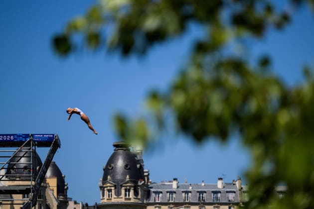 260807 Morgane Herculano of Switzerland competes in women™s high diving 20m platform round 1 during day eight of the 2026 European Aquatics Championships on August 7, 2026 in Paris. Photo: Joel Marklund BILDBYRAN kod JM JM0834 bbeng simhopp diving high diving höga hopp 2026 european aquatics championships em dam *** August 7, 2026: Morgane Herculano of Switzerland competes in the women’s 20-meter platform high diving Round 1 during Day 8 of the 2026 European Aquatics Championships on August 7, 2026 in Paris. Photo by Joel Marklund. BILDBYRAN code JM JM0834 bbeng diving high diving 2026 European Aquatics Championships women’s  Copyright: JOELxMARKLUND BB260807JM005