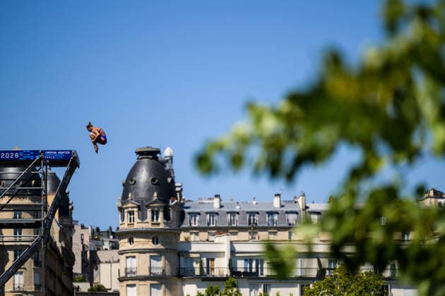 260807 Nelli Chukanivska of Ukraine competes in women™s high diving 20m platform round 2 during day eight of the 2026 European Aquatics Championships on August 7, 2026 in Paris. Photo: Joel Marklund BILDBYRAN kod JM JM0834 bbeng simhopp diving high diving höga hopp 2026 european aquatics championships em dam *** August 7, 2026: Nelli Chukanivska of Ukraine competes in the women’s 20-meter platform high diving round 2 during day eight of the 2026 European Aquatics Championships on August 7, 2026 in Paris. Photo by Joel Marklund. BILDBYRAN code JM JM0834 bbeng diving high diving 2026 European Aquatics Championships women’s  Copyright: JOELxMARKLUND BB260807JM015