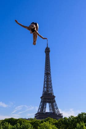 260807 Maike Elena Halbisch of Germany dives from the 20 meter platform with the Eiffel Tower in the background at a training session for women™s high diving during day eight of the 2026 European Aquatics Championships on August 7, 2026 in Paris. Photo: Joel Marklund BILDBYRAN kod JM JM0834 bbeng simhopp diving high diving höga hopp 2026 european aquatics championships em träning training dam *** August 7, 2026: Maike Elena Halbisch of Germany dives from the 20-meter platform with the Eiffel Tower in the background during a training session for women’s high diving on the eighth day of the 2026 European Aquatics Championships on August 7, 2026 in Paris. Photo by Joel Marklund. BILDBYRAN code JM JM0834 bbeng diving high diving 2026 European Aquatics Championships training women’s  Copyright: JOELxMARKLUND BB260807JM021