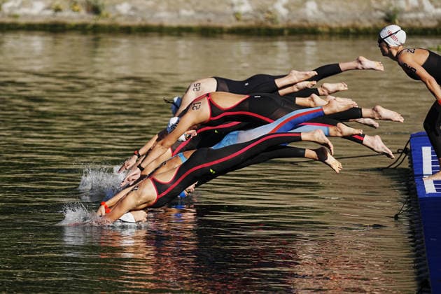 Women s 3km Knockout Sprint,at the European Aquatics Championships Paris 2026, Paris, August 07, 2026 .  Copyright: xGianxMattiaxD Alberto LaPressex