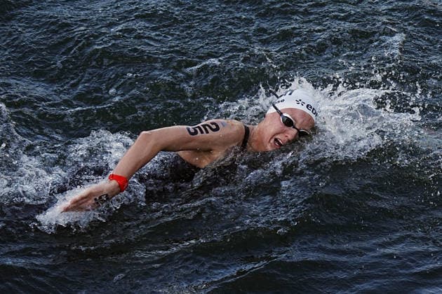 Women s 3km Knockout Sprint,Isabel GOSE from Germany at the European Aquatics Championships Paris 2026, Paris, August 07, 2026 .  Copyright: xGianxMattiaxD Alberto LaPressex
