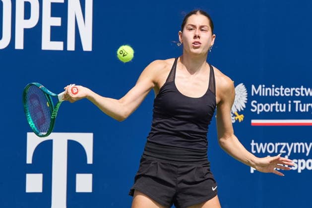 Warszawa 07.08.2026. Tennis. WTA, Tennis Damen 125 Warsaw T-Mobile Polish Open, day 6, single semifinals, Warsaw, Poland --- Tenis. Turniej WTA 125 Warsaw T-Mobile Polish Open, dzien 6, poÅ‚finaÅ‚y singla kobiet, Warszawa Persons shown : Elizara Yaneva (BUL) Fot. Dominika Chmura Arena Akcji NEWSPIX.PL --- newspix.pl 