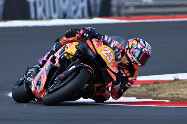 RECORD DATE NOT STATED 7th August 2026; Silverstone Circuit, Northamptonshire, England; 2026 MotoGP Grand Prix of Great Britain, Free Practice Day; Enea Bastianini of Red Bull KTM Tech3 during the MotoGP Free Practice 1 SimonxWest