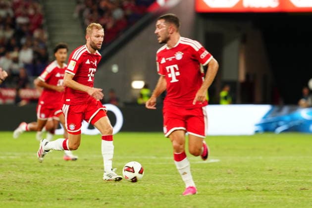 RECORD DATE NOT STATED HONG KONG-SPORTS BAYERN-ASTON-VILLA A general view shows match action during the first half of the exhibition football match between Bayern Munich and Aston Villa at the Kai Tak Stadium on August 7, 2026 in Hong Kong. Bayern Munich led 1-0 at the end of the first half thanks to a 37th-minute goal by Kim Min-jae. (Photo by Zulu Lo TMHK via Nexpher Images) Hong Kong