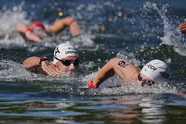 Men s 3km Knockout Sprint at the European Aquatics Championships Paris 2026, Paris, August 07, 2026 .  Copyright: xGianxMattiaxD Alberto LaPressex