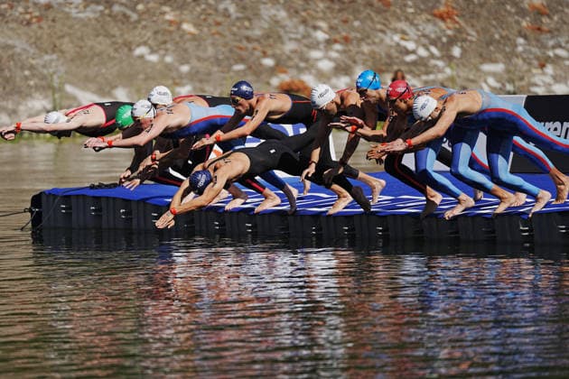 Men s 3km Knockout Sprint at the European Aquatics Championships Paris 2026, Paris, August 07, 2026 .  Copyright: xGianxMattiaxD Alberto LaPressex