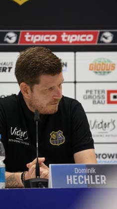 07.08.2026, xrekx, Fussball 3.Liga, 1. FC Saarbruecken - Pressekonferenz mit Sportvorstand Markus Thiele v.l. Dominik Hechler Leiter Medien & Kommunikation (1.FC Saarbruecken) (DFL DFB REGULATIONS PROHIBIT ANY USE OF PHOTOGRAPHS as IMAGE SEQUENCES and or QUASI-VIDEO) Saarbruecken *** August 7, 2026, xrekx, Soccer 3rd Division, 1 FC Saarbrücken Press Conference with Sports Director Markus Thiele (from left) Dominik Hechler, Head of Media and Communications, 1 FC Saarbrücken. DFL and DFB regulations prohibit any use of photographs as image sequences and or quasi-video. Saarbrücken
