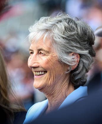 2026 Dublin Horse Show, Laya Arena, Dublin 7 8 2026 President of Ireland Catherine Connolly during the Presentation of Winning Irish Nations Cup Riders Catherine Connolly during the Presentation of Winning Irish Nations Cup Riders 7 8 2026  Copyright: xx DC73952 copy