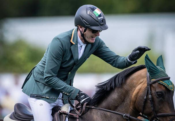 2026 Dublin Horse Show, Laya Arena, Dublin 7 8 2026 Daniel Coyle celebrates Daniel Coyle celebrates 7 8 2026  Copyright: xx DC73981 copy