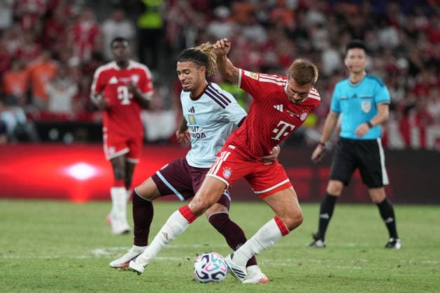 Audi Football Summit 2026: FC Bayern Munich VS Aston Villa Luka Lynch of Aston Villa. during a match of FC Bayern Munich VS Aston Villa at Kai Tan Stadium during the Audi Football Summit 2026 on August 7, 2026 in Hong Kong. (Photo by Ellan Mad Nexpher Images) Hong Kong