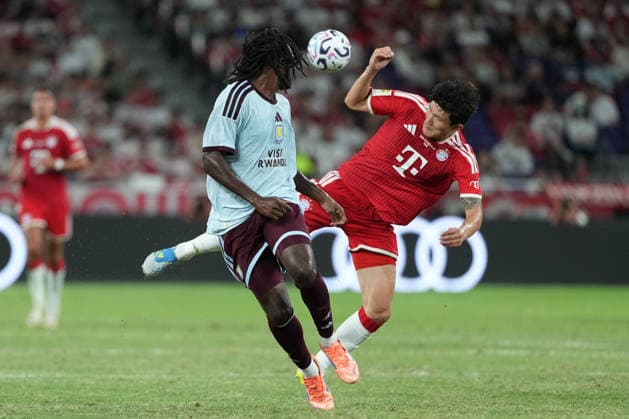 Audi Football Summit 2026: FC Bayern Munich VS Aston Villa Kim Min-jae of FC Bayern Munich during a match of FC Bayern Munich VS Aston Villa at Kai Tan Stadium during the Audi Football Summit 2026 on August 7, 2026 in Hong Kong. (Photo by Ellan Mad Nexpher Images) Hong Kong
