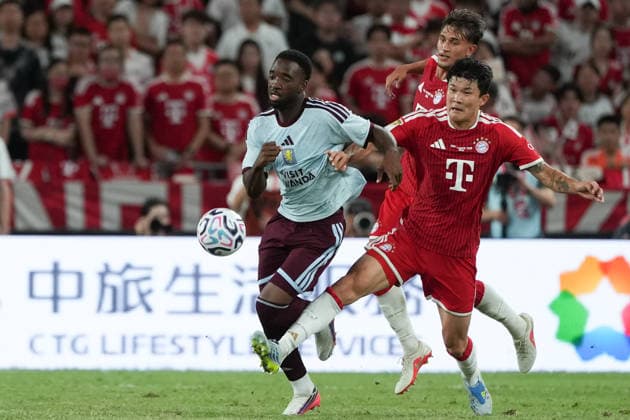 Audi Football Summit 2026: FC Bayern Munich VS Aston Villa Kim Min-jae of FC Bayern Munich during a match of FC Bayern Munich VS Aston Villa at Kai Tan Stadium during the Audi Football Summit 2026 on August 7, 2026 in Hong Kong. (Photo by Ellan Mad Nexpher Images) Hong Kong