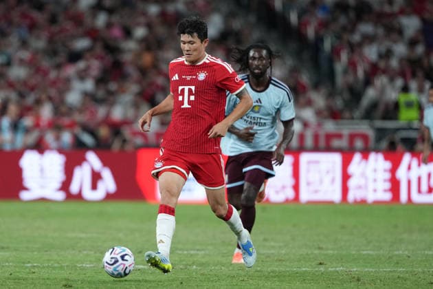 Audi Football Summit 2026: FC Bayern Munich VS Aston Villa Kim Min-jae of FC Bayern Munich during a match of FC Bayern Munich VS Aston Villa at Kai Tan Stadium during the Audi Football Summit 2026 on August 7, 2026 in Hong Kong. (Photo by Ellan Mad Nexpher Images) Hong Kong