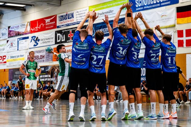 07.08.2026, xdobgx, Handball Heide-Cup 2026, TSV Hannover-Burgdorf - Mors Thy Handball v.l. Renars UÅ¡Äins (TSV Hannover-Burgdorf, 10) beim Freiwurf *** August 7, 2026, xdobgx, 2026 Heide Cup Handball Tournament, TSV Hannover Burgdorf vs. Mors Thy Handball v l Renars Uöins TSV Hannover Burgdorf, 10 on a free throw