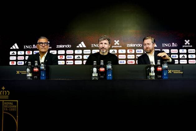 TUBIZE - The new Red Devils national coach Mark van Bommel during the presentation at the Proximus Basecamp. The 49-year-old Dutchman is the successor to Frenchman Rudi Garcia. Van Bommel signs a contract through the 2028 European Championship, EM, Europameisterschaft PIETER STAM DE JONGE ANP xVIxANPxSportx xxANPxIVx 565040302 originalFilename: 565040302.jpg
