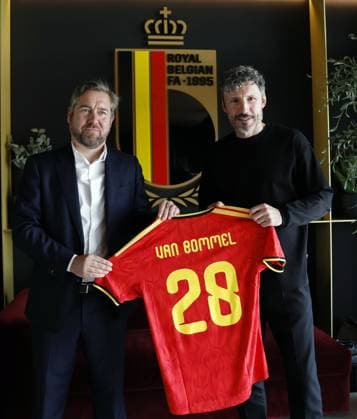 TUBIZE - The new Red Devils national coach Mark van Bommel during the presentation at the Proximus Basecamp. The 49-year-old Dutchman is the successor to Frenchman Rudi Garcia. Van Bommel signs a contract through the 2028 European Championship, EM, Europameisterschaft PIETER STAM DE JONGE ANP xVIxANPxSportx xxANPxIVx 565040322 originalFilename: 565040322.jpg