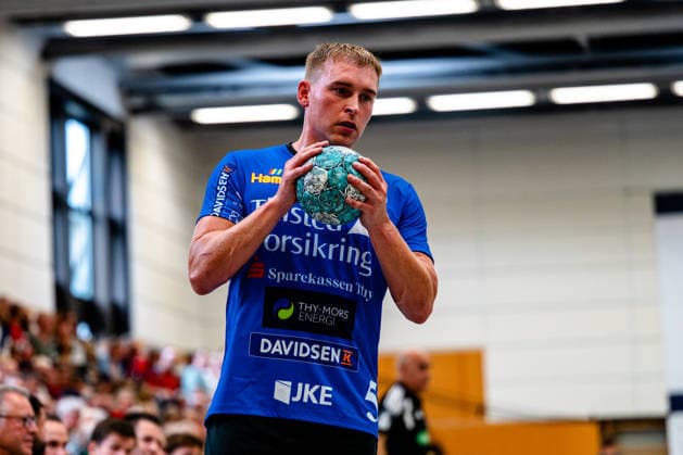 07.08.2026, xdobgx, Handball Heide-Cup 2026, TSV Hannover-Burgdorf - Mors Thy Handball v.l. Mads-Peter Lonborg (Mors-Thy Handbold, 5) Portrait, Portraet, Einzelbild *** August 7, 2026, xdobgx, Heide Cup 2026 Handball Tournament, TSV Hannover Burgdorf vs. Mors Thy Handball, from left: Mads, Peter, Lonborg, Mors Thy Handball, 5 portraits, portrait, single image