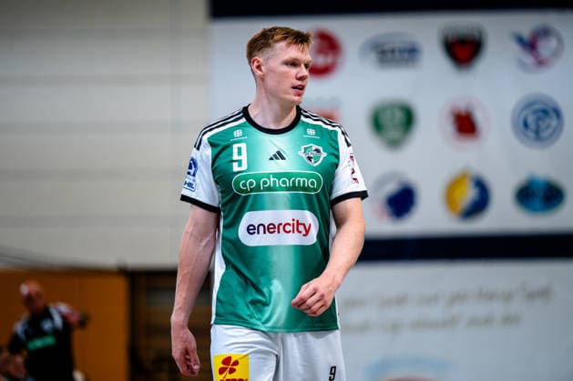 07.08.2026, xdobgx, Handball Heide-Cup 2026, TSV Hannover-Burgdorf - Mors Thy Handball v.l. Vilhelm Poulsen (TSV Hannover-Burgdorf, 9) Portrait, Portraet, Einzelbild *** August 7, 2026, xdobgx, 2026 Heide Cup Handball Tournament, TSV Hannover Burgdorf vs. Mors Thy Handball, from left: Vilhelm Poulsen, TSV Hannover Burgdorf, 9 portraits, individual photos