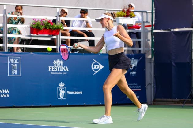 WARSZAWA 07.08.2026 TURNIEJ WTA, Tennis Damen 125 WARSAW T-MOBILE POLISH OPEN - DEBEL FINAL--- TENNIS TOURNAMENT WTA 125 WARSAW T-MOBILE POLISH OPEN - DOUBLE FINAL MATCH MARTYNA KUBKA FOT. ANNA KLEPACZKO FOTOPYK NEWSPIX.PL --- newspix.pl 
