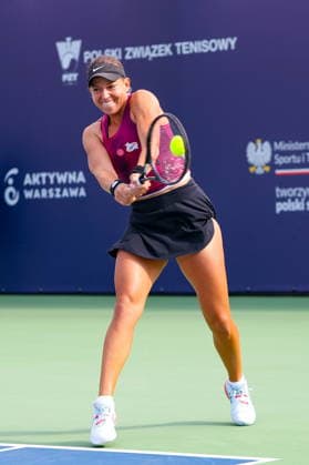 WARSZAWA 07.08.2026 TURNIEJ WTA, Tennis Damen 125 WARSAW T-MOBILE POLISH OPEN - DEBEL FINAL--- TENNIS TOURNAMENT WTA 125 WARSAW T-MOBILE POLISH OPEN - DOUBLE FINAL MATCH WERONIKA FALKOWSKA FOT. ANNA KLEPACZKO FOTOPYK NEWSPIX.PL --- newspix.pl 