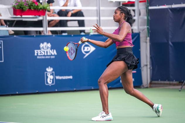 Warszawa 07.08.2026. Tennis. WTA, Tennis Damen 125 Warsaw T-Mobile Polish Open, day 6, Warsaw, Poland --- Tenis. Turniej WTA 125 Warsaw T-Mobile Polish Open, dzien 6, Warszawa Persons shown : Alana Smith Fot. Kai Taller Arena Akcji NEWSPIX.PL --- newspix.pl 
