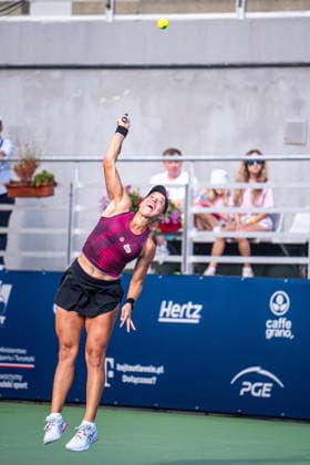 Warszawa 07.08.2026. Tennis. WTA, Tennis Damen 125 Warsaw T-Mobile Polish Open, day 6, Warsaw, Poland --- Tenis. Turniej WTA 125 Warsaw T-Mobile Polish Open, dzien 6, Warszawa Persons shown : Weronika Falkowska Fot. Kai Taller Arena Akcji NEWSPIX.PL --- newspix.pl 