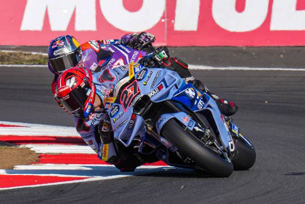 Iker Lecuona (Spain) of the BK8GR Gresini Racing MotoGP Team ( 27) during Practice at Round 12 of the 2026 Qatar Airways Grand Prix of Great Britain at Silverstone Circuit, Towcester, England on the 7 August 2026.  Copyright: xDavidxHornx PMI-7310-0081