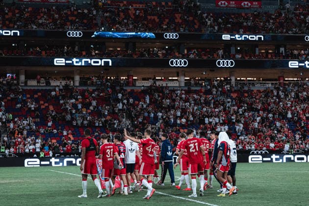 August 7, 2026, Hong Kong, China: FC Bayern Munich team during Audi Football Summit 2026 Between FC Bayern Munich and Aston Villa at Kai Tak Stadium in Hong Kong on August 7, 2026. Audi Football Summit 2026 FC Bayern Munich 2:1 Aston Villa  - ZUMAn333 20260807_znp_n333_009 Copyright: xKaxLokxNgx
