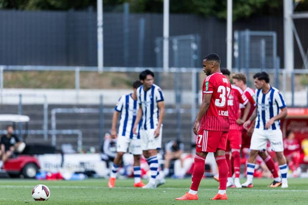 COLOGNE, GERMANY - AUGUST 07: Linton Maina (1. FC Koeln, 37) shooting a penalty during a friendly match of season 2026 27 between 1. FC Köln vs. Real Sociedad San Sebastian at Geissbockheim on August 07, 2026 in Cologne, Germany. North Rhine Westphalia Germany Copyright: xSteffiexWunderlx