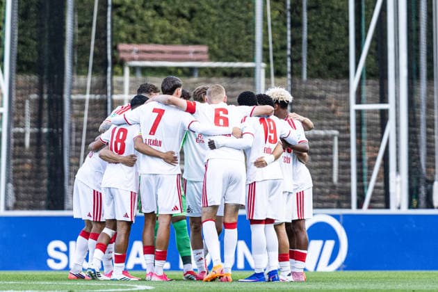 Regionalliga West: Borussia Dortmund II - 1.FC Köln II, 07.08.2026 1. FC Köln U23 im Teamkreis bis zum Spielbeginn. Regionalliga West: Borussia Dortmund II - 1.FC Köln II, Rote Erde, Dortmund; 07.08.2026 DFB regulations prohibit any use of photographs as image sequences and or quasi video. *** Regionalliga West: Borussia Dortmund II vs. 1. FC Köln II, August 7, 2026: 1. FC Köln U23 in the team circle until kickoff for the Regionalliga West match between Borussia Dortmund II and 1. FC Köln II, Rote Erde, Dortmund, August 7, 2026. DFB regulations prohibit any use of photographs as image sequences and or quasi-video. Copyright: xBEAUTIFULxSPORTS Buriakovx