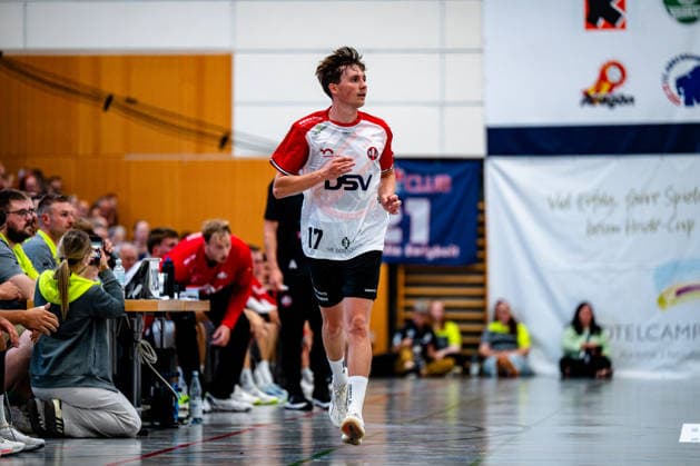 07.08.2026, xdobgx, Handball Heide-Cup 2026, HSV Hamburg - HOJ Elite v.l. Marius Ptak (HoJ Elite, 17) Freisteller, Einzelbild, Ganzkoerper Schneverdingen *** August 7, 2026, xdobgx, Handball Heide Cup 2026, HSV Hamburg HOJ Elite vs. Marius Ptak HoJ Elite, 17 cutouts, single image, full-body shot, Schneverdingen