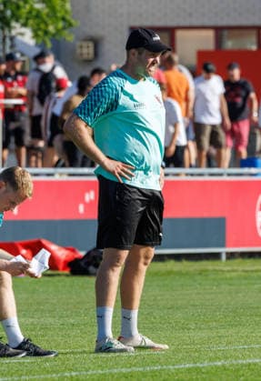 07.08.2026 - Fussball - Saison 2026 2027 - Regionalliga Bayern - 03. Spieltag: 1. FC Nürnberg FCN II ( Club ) - TSV Buchbach - DaMa - xdaxmax - Sven Zurawka ( Trainer TSV Buchbach ) nachdenklich *** August 7, 2026 Soccer Season 2026–2027 Bavarian Regional League 03 Matchday 1 FC Nuremberg FCN II Club TSV Buchbach Women s Team xdaxmax Sven Zurawka, TSV Buchbach coach, looking pensive
