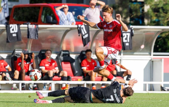 07.08.2026 - Fussball - Saison 2026 2027 - Regionalliga Bayern - 03. Spieltag: 1. FC Nürnberg FCN II ( Club ) - TSV Buchbach - DaMa - xdaxmax - Moritz Wiezorrek (17, 1. FC Nürnberg FCN II ) Faton Dzemailji (7, TSV Buchbach ) *** August 7, 2026 Soccer Season 2026–2027 Bavarian Regional League Matchday 3 FC Nuremberg FCN II vs. TSV Buchbach Women s Team xdaxmax Moritz Wiezorrek 17, 1 FC Nuremberg FCN II Faton Dzemailji 7, TSV Buchbach
