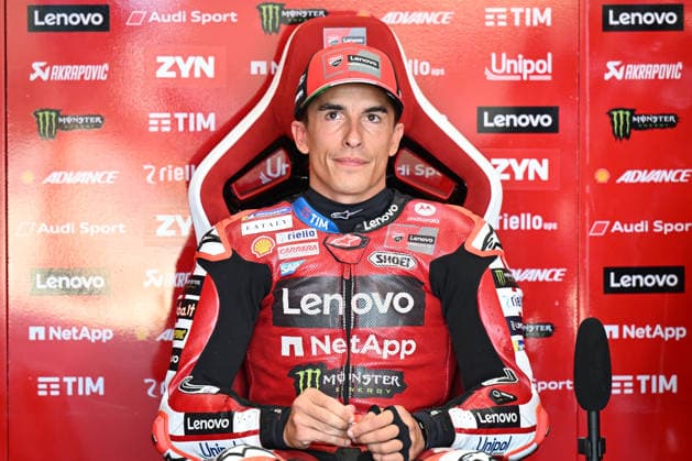 RECORD DATE NOT STATED 7th August 2026; Silverstone Circuit, Northamptonshire, England; 2026 MotoGP Grand Prix of Great Britain, Free Practice Day; Marc Marquez of Ducati Lenovo Team prepares for the afternoon practice session SimonxWest