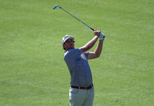 PGA, Golf Herren 2026: Wyndham Championship Aug 07 August 7, 2026: Trace Crowe hits ball on 9th hold during 2nd Round at 2026 Wyndham Championship, Sedgefield Country Club in Greensboro, North Carolina. David Beach CSM (Credit Image: Â David Beach Cal Media) Greensboro Nc United States of America EDITORIAL USE ONLY Copyright: xx ZUMA-20260807_zma_c04_008.jpg DavidxBeachx csmphotothree509178