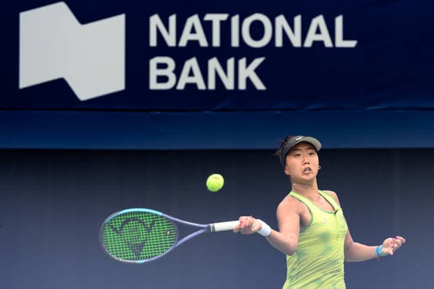 August 7, 2026, Toronto, Ontario, Canada: ANN LI of the United States returns the ball during her third-round match against Elena Rybakina of Kazakhstan at the National Bank Open, part of the Hologic WTA, Tennis Damen Tour, at Sobeys Stadium. Toronto Canada - ZUMAr228 20260807_znp_r228_009 Copyright: xVasiliyxRyabykhx