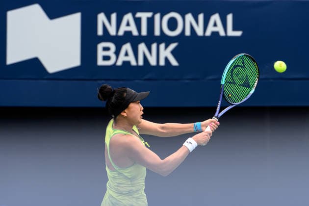 August 7, 2026, Toronto, Ontario, Canada: ANN LI of the United States returns the ball during her third-round match against Elena Rybakina of Kazakhstan at the National Bank Open, part of the Hologic WTA, Tennis Damen Tour, at Sobeys Stadium. Toronto Canada - ZUMAr228 20260807_znp_r228_010 Copyright: xVasiliyxRyabykhx