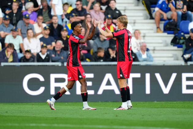 Eredivisie: SC Cambuur v Excelsior Rotterdam Leeuwarden - Jan Plug of Excelsior Rotterdam, David Garden of Excelsior Rotterdam during the first competition round of the 2026 2027 Eredivisie season. The match is set between SC Cambuur and Excelsior Rotterdam at Kooi Stadion on 7 August 2026 in Leeuwarden, The Netherlands. (Hero Images Yannick Verhoeven) Copyright: xYannickxVerhoevenx