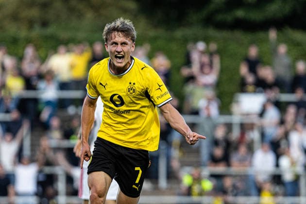 Regionalliga West: Borussia Dortmund II - 1.FC Köln II, 07.08.2026 Borussia Dortmund U23 bejubelt das Tor, 1:0 durch Tim Degener (Borussia Dortmund U23, 7) Regionalliga West: Borussia Dortmund II - 1.FC Köln II, Rote Erde, Dortmund; 07.08.2026 DFB regulations prohibit any use of photographs as image sequences and or quasi video. *** Regionalliga West: Borussia Dortmund II vs. 1. FC Köln II, August 7, 2026. Borussia Dortmund U23 celebrates the goal—1–0 by Tim Degener. Borussia Dortmund U23, 7. Regionalliga West: Borussia Dortmund II vs. 1. FC Köln II, Rote Erde, Dortmund, August 7, 2026 DFB regulations prohibit any use of photographs as image sequences and or quasi-video Copyright: xBEAUTIFULxSPORTS Buriakovx