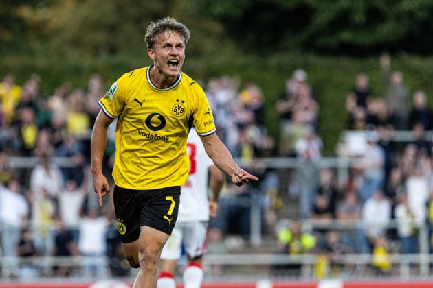 Regionalliga West: Borussia Dortmund II - 1.FC Köln II, 07.08.2026 Borussia Dortmund U23 bejubelt das Tor, 1:0 durch Tim Degener (Borussia Dortmund U23, 7) Regionalliga West: Borussia Dortmund II - 1.FC Köln II, Rote Erde, Dortmund; 07.08.2026 DFB regulations prohibit any use of photographs as image sequences and or quasi video. *** Regionalliga West: Borussia Dortmund II vs. 1. FC Köln II, August 7, 2026. Borussia Dortmund U23 celebrates the goal—1–0 by Tim Degener. Borussia Dortmund U23, 7. Regionalliga West: Borussia Dortmund II vs. 1. FC Köln II, Rote Erde, Dortmund, August 7, 2026 DFB regulations prohibit any use of photographs as image sequences and or quasi-video Copyright: xBEAUTIFULxSPORTS Buriakovx