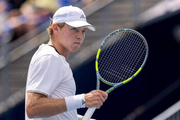 August 7, 2026, Montreal, Quebec, Canada: ALEX MECHELSEN FROM USA reactionin match against Daniel Merida from Spain in third round at Canadian Open at IGA stadium in Montreal, Quebec, Canada on 2026-08-07 TENNIS: Canadian Open Montreal 2026  - ZUMAl189 20260807_zsp_l189_004 Copyright: xYannickxLegarex