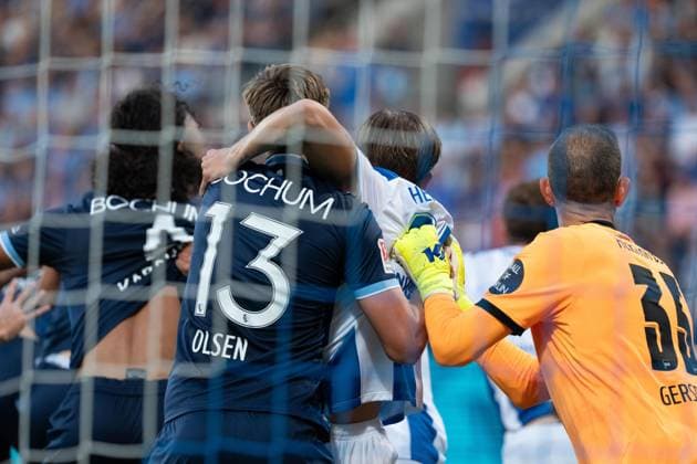 VfL Bochum 1848 v Hertha BSC - 2. Bundesliga Koji Miyoshi of VfL Bochum 1848 in action during the 2. Bundesliga match between VfL Bochum 1848 and Hertha BSC at Ruhrstadion on August 7, 2026 in Bochum, Germany. Copyright: xTaiseixIwamotox