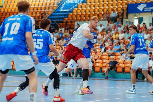Testspielt: Dessau-Roßlauer HV 06 - PGE Wybrzeze Gdansk Tomasz Gebala (PGE Wybrzeze Gdansk, 48) beim Durchbruch am 07.08.2026 in der Anhalt-Arena, Dessau-Roßlau (Sachsen-Anhalt) Dessau-Roßlau Anhalt-Arena Sachsen-Anhalt Deutschland *** Friendly match: Dessau Roßlauer HV 06 vs. PGE Wybrzeze Gdansk (Tomasz Gebala, PGE Wybrzeze Gdansk), 48 during a breakthrough on August 7, 2026, at the Anhalt Arena, Dessau-Roßlau, Saxony-Anhalt, Dessau-Roßlau, Anhalt Arena, Saxony-Anhalt, Germany
