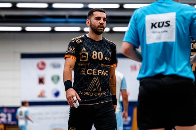 07.08.2026, xdobgx, Handball Heide-Cup 2026, VFL Gummersbach - Provence Aix v.l. Vanja Ilic (PAUC Handball, 80) Portrait, Portraet, Einzelbild Schneverdingen *** August 7, 2026, xdobgx, 2026 Heide Cup Handball Tournament, VFL Gummersbach vs. Provence Aix-en-Provence, Vanja Ilic PAUC Handball, 80 Portrait, Portrait, Single Image, Schneverdingen