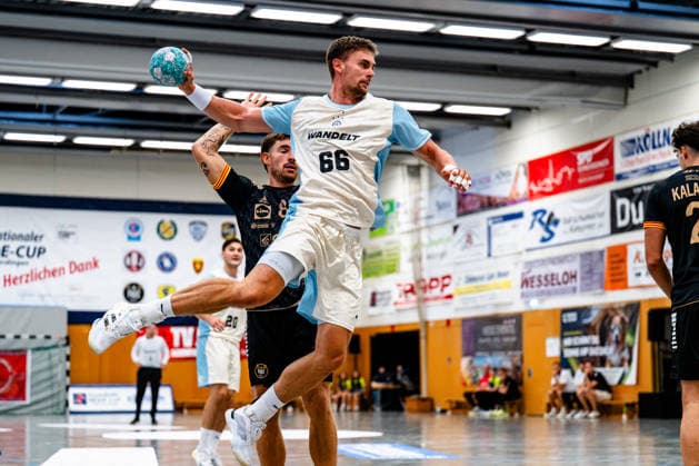 07.08.2026, xdobgx, Handball Heide-Cup 2026, VFL Gummersbach - Provence Aix v.l. Å tÄ›pan Zeman (VfL Gummersbach, 66) beim Wurf, in action, throwing Schneverdingen *** August 7, 2026, xdobgx, 2026 Heide Cup Handball Tournament, VFL Gummersbach vs. Provence Aix, with ätepán Zeman of VfL Gummersbach, taking a shot, in action, shooting at Schneverdingen