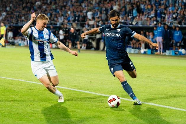 VfL Bochum 1848 v Hertha BSC - 2. Bundesliga Gerrit Holtmann of VfL Bochum 1848 in action during the 2. Bundesliga match between VfL Bochum 1848 and Hertha BSC at Ruhrstadion on August 7, 2026 in Bochum, Germany. Copyright: xTaiseixIwamotox